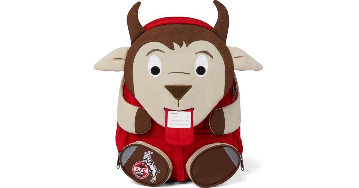 Affenzahn Großer Freund 1. FC Köln Hennes, Rucksack(braun/dunkelrot)