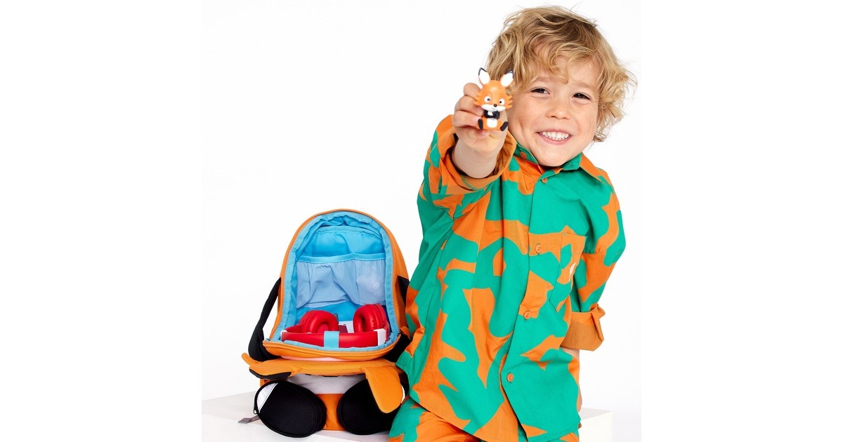 Affenzahn Großer Freund Tonie Fuchs, Rucksack(orange/schwarz)