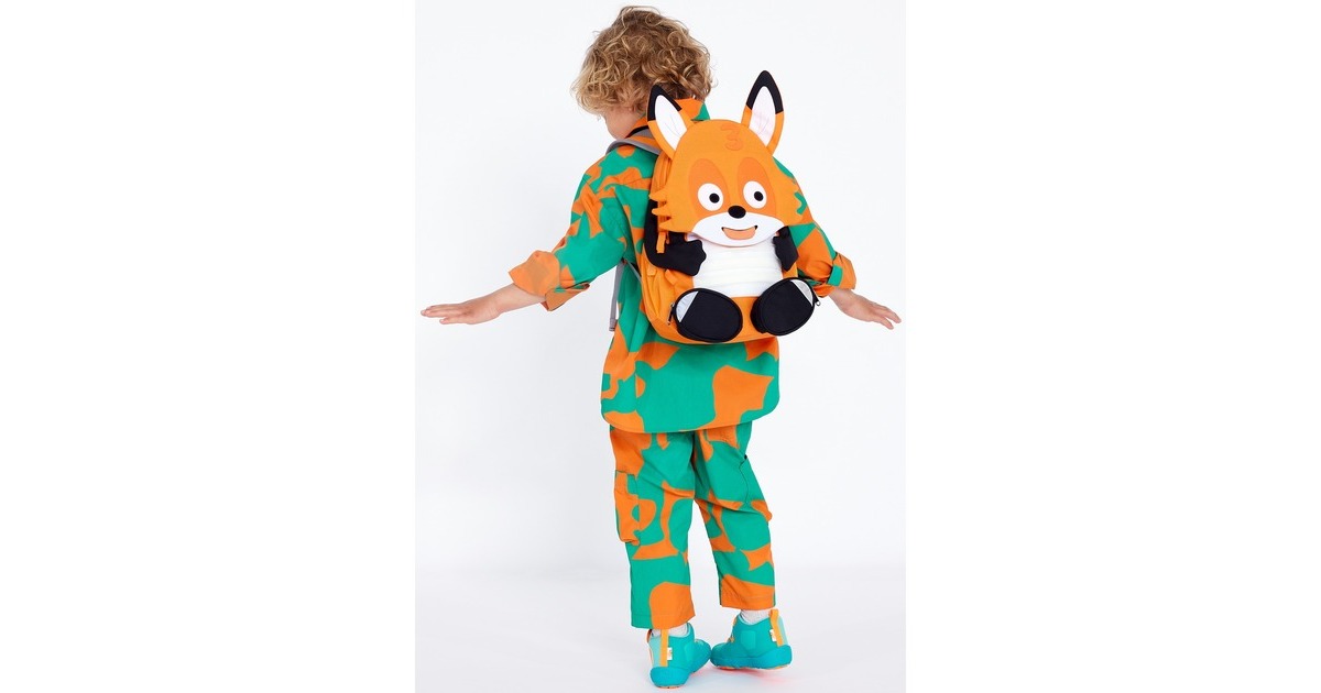 Affenzahn Großer Freund Tonie Fuchs, Rucksack(orange/schwarz)