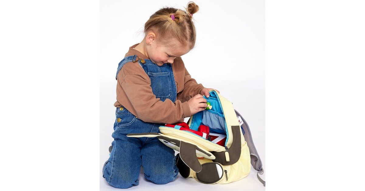 Affenzahn Großer Freund Tonie Hund, Rucksack(hellbraun/braun)