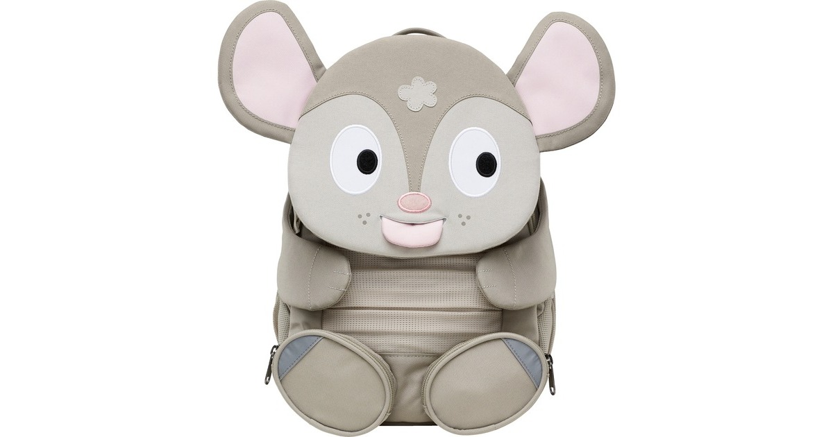 Affenzahn Großer Freund Tonie Maus, Rucksack(grau/pink)
