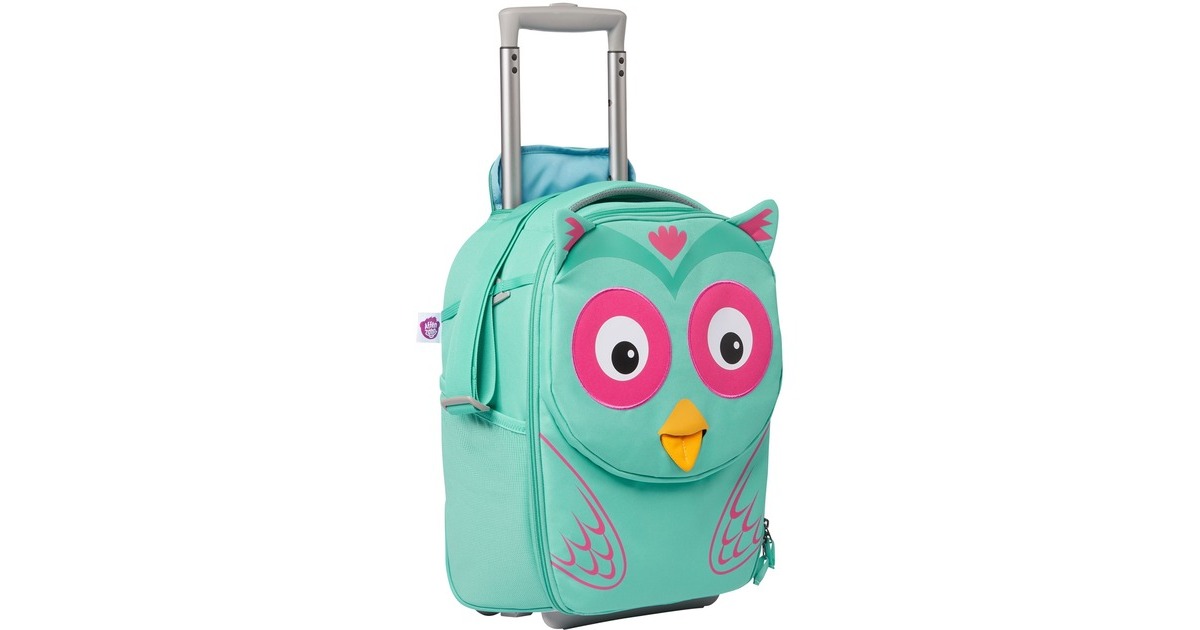 Affenzahn KinderKoffer Eluise Eule, Trolley(türkis/rosa)