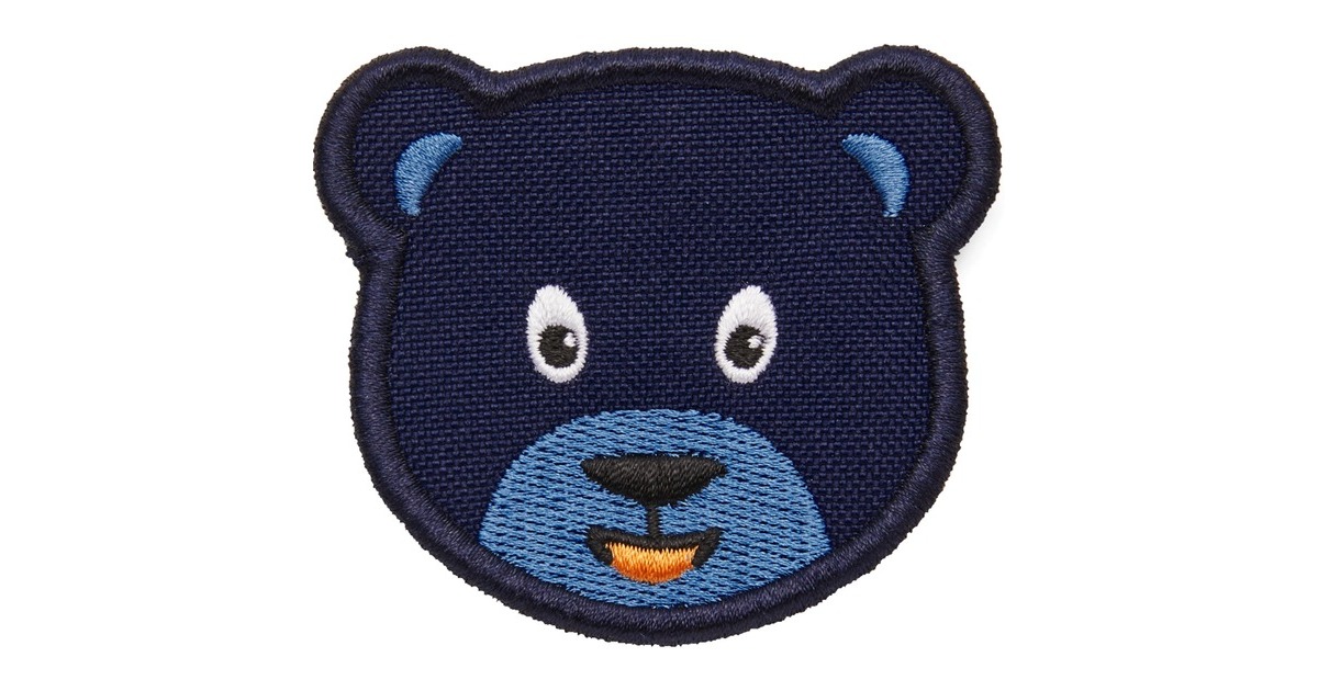 Affenzahn Klett-Badge Bär, Patch(blau)
