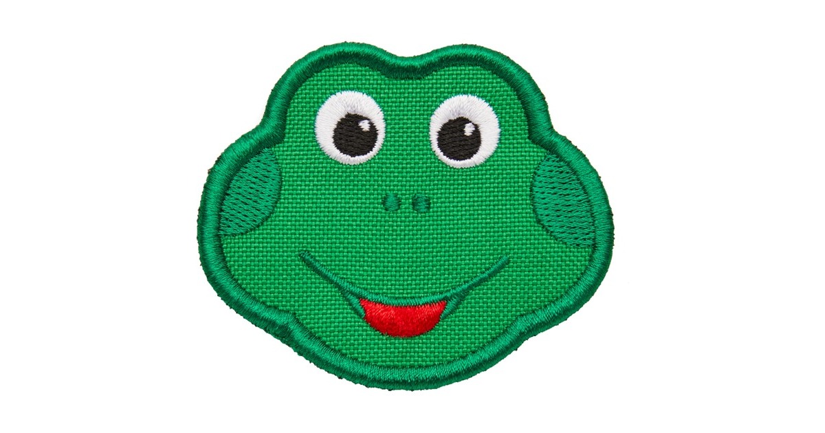 Affenzahn Klett-Badge Frosch, Patch(grün)