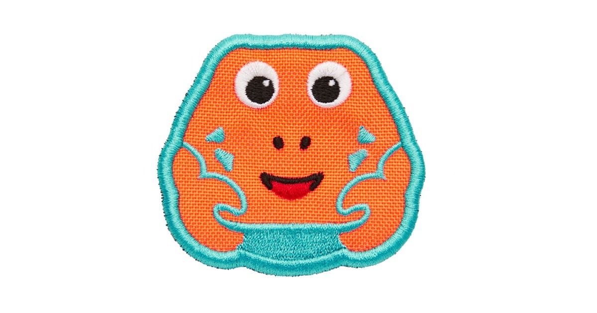 Affenzahn Klett-Badge Krabbe, Patch(orange)