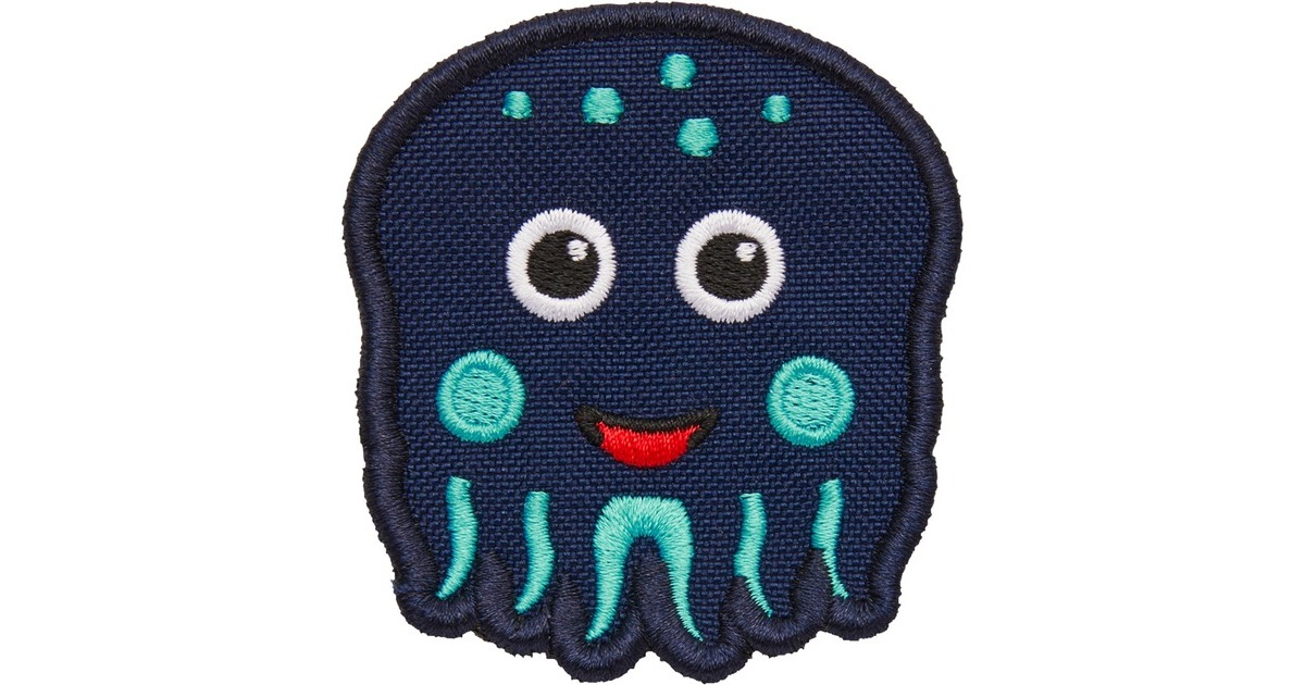 Affenzahn Klett-Badge Oktopus, Patch(blau)