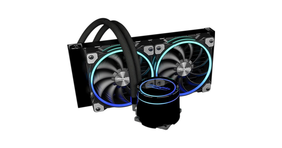 Alpenföhn Gletscherwasser 240 AiO RGB 240mm, Wasserkühlung(schwarz)