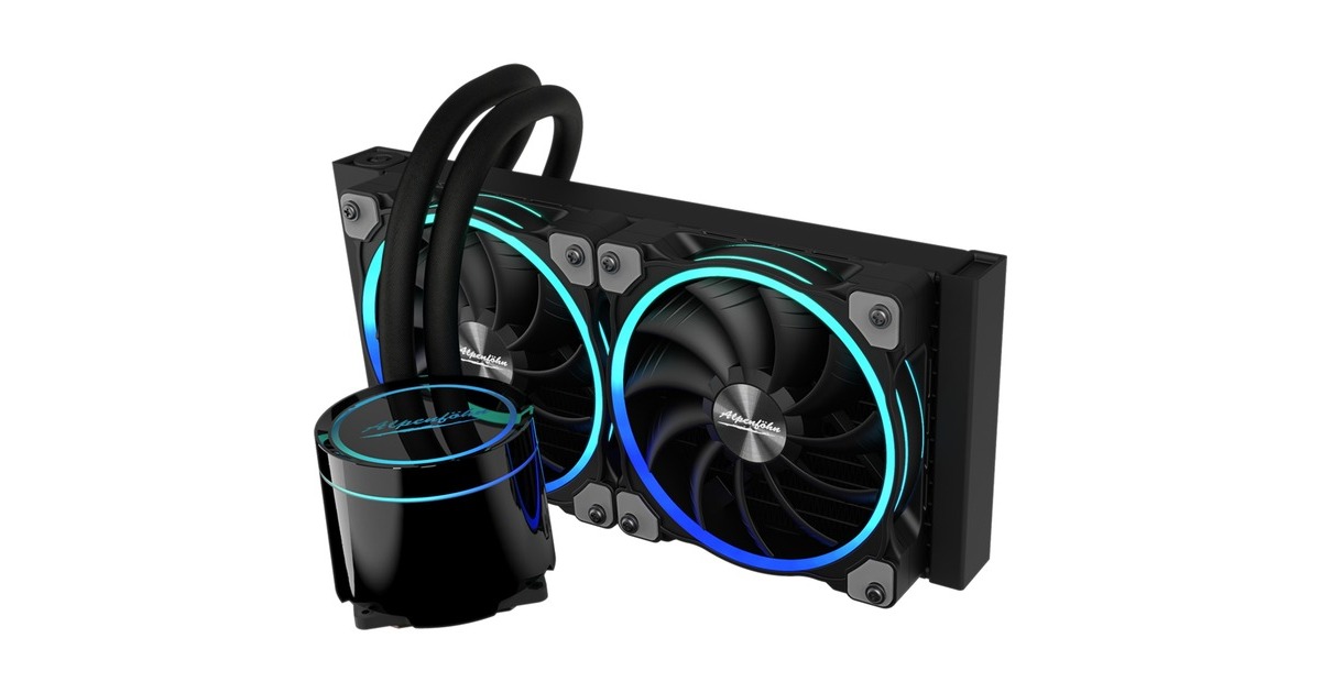 Alpenföhn Gletscherwasser 240 AiO RGB 240mm, Wasserkühlung(schwarz)