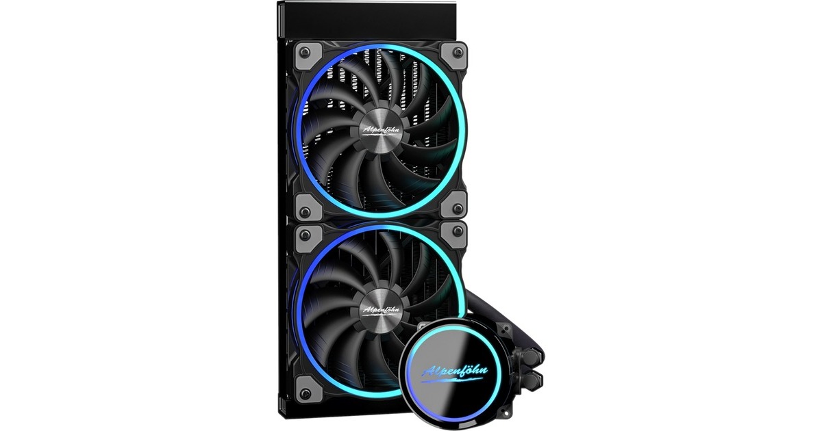 Alpenföhn Gletscherwasser 240 AiO RGB 240mm, Wasserkühlung(schwarz)
