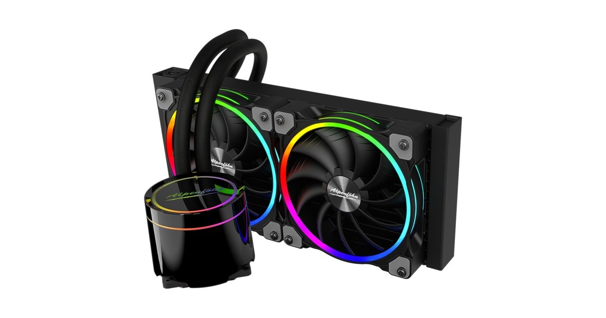 Alpenföhn Gletscherwasser 240 High Speed AiO RGB 240mm, Wasserkühlung(schwarz)