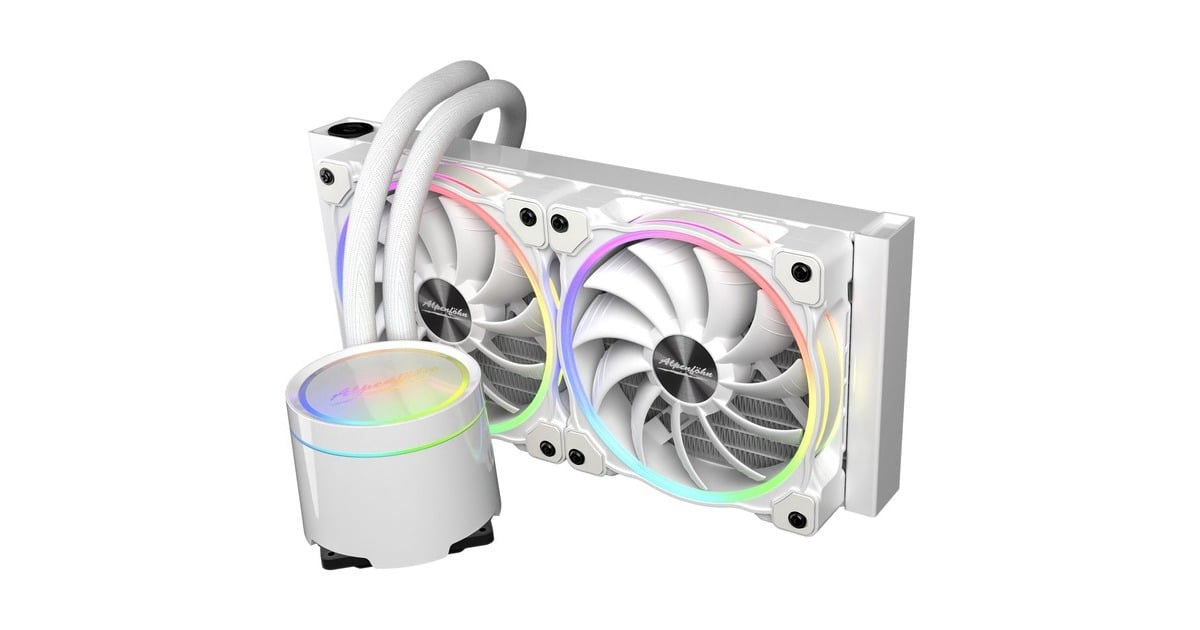 Alpenföhn Gletscherwasser 240 White RGB 240mm, Wasserkühlung(weiß, Outlet)