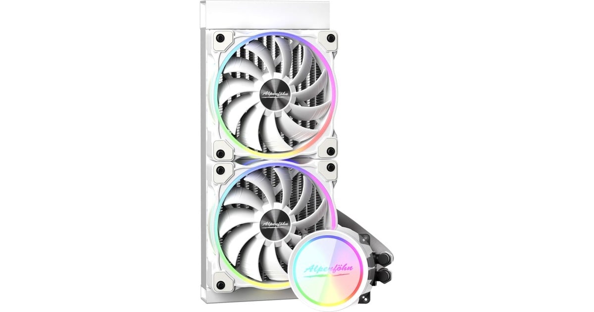 Alpenföhn Gletscherwasser 240 White RGB 240mm, Wasserkühlung(weiß, Outlet)
