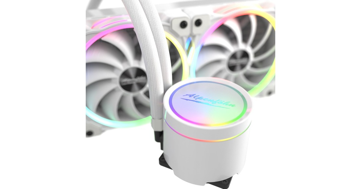 Alpenföhn Gletscherwasser 240 White RGB 240mm, Wasserkühlung(weiß)