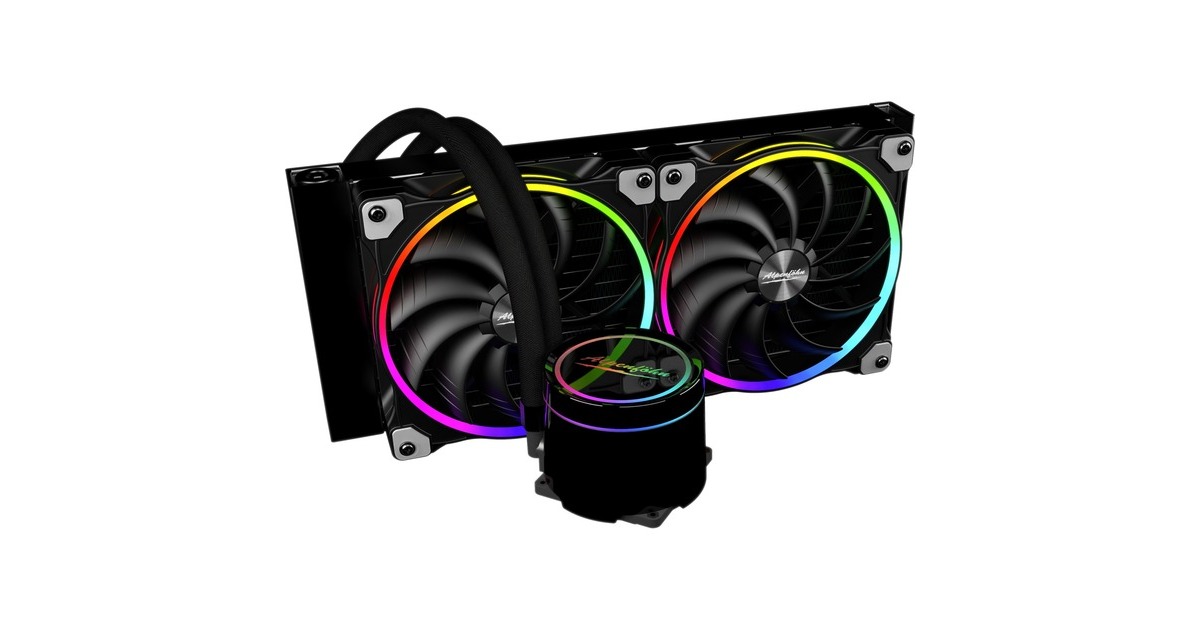 Alpenföhn Gletscherwasser 280 AiO RGB 280mm, Wasserkühlung(schwarz)
