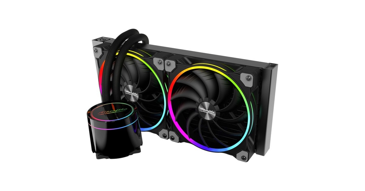 Alpenföhn Gletscherwasser 280 AiO RGB 280mm, Wasserkühlung(schwarz)