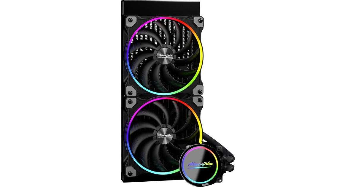 Alpenföhn Gletscherwasser 280 AiO RGB 280mm, Wasserkühlung(schwarz)