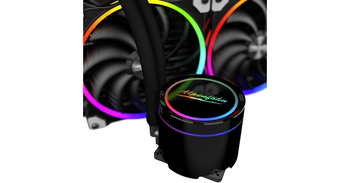 Alpenföhn Gletscherwasser 280 AiO RGB 280mm, Wasserkühlung(schwarz)