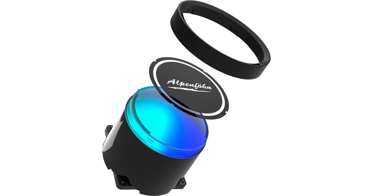 Alpenföhn Gletscherwasser 280 AiO RGB 280mm, Wasserkühlung(schwarz)