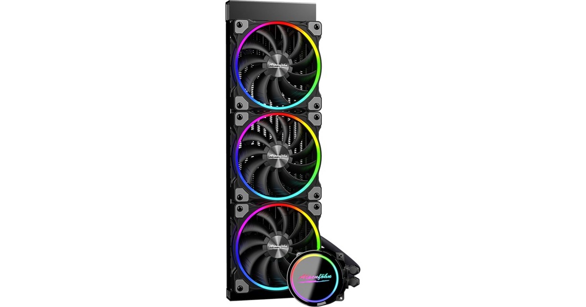 Alpenföhn Gletscherwasser 360 High Speed AiO RGB 360mm, Wasserkühlung(schwarz, Outlet)