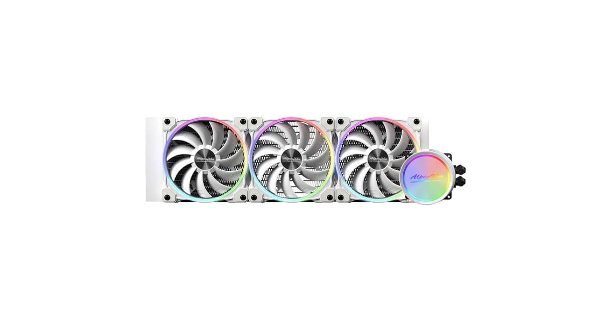 Alpenföhn Gletscherwasser 360 White RGB 360mm, Wasserkühlung(weiß, Outlet)