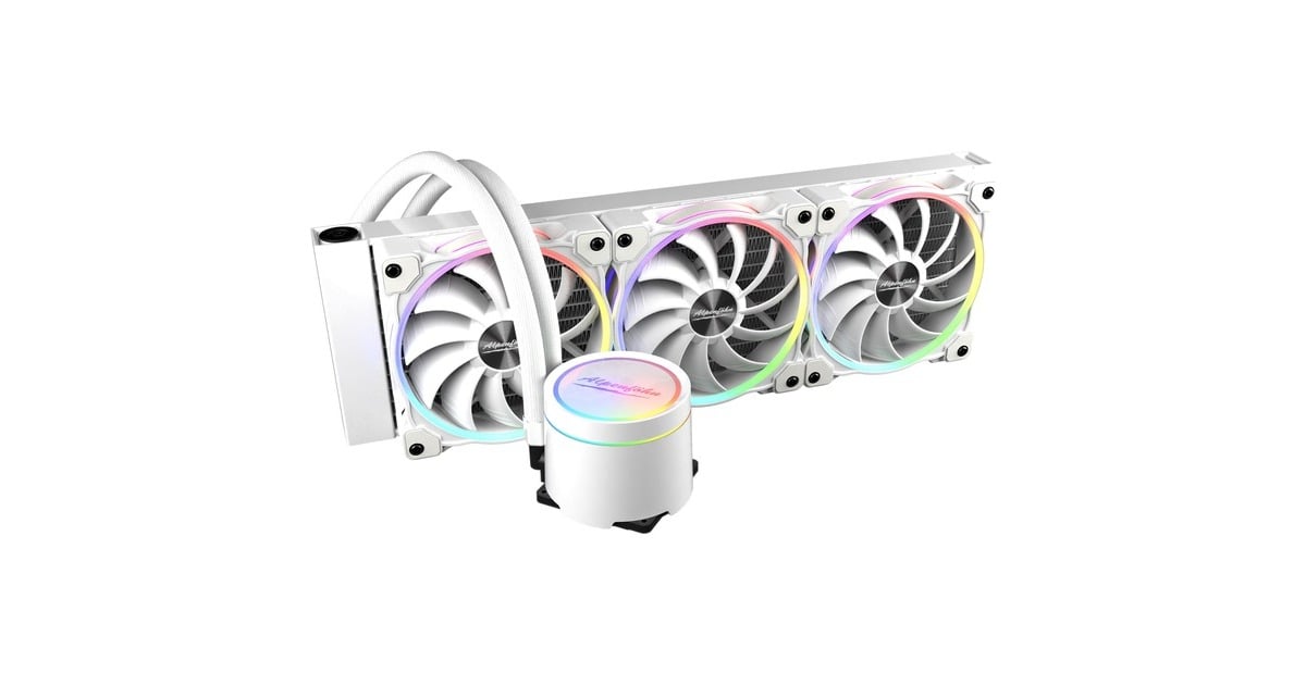 Alpenföhn Gletscherwasser 360 White RGB 360mm, Wasserkühlung(weiß, Outlet)