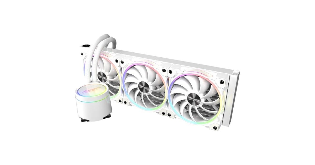 Alpenföhn Gletscherwasser 360 White RGB 360mm, Wasserkühlung(weiß, Outlet)