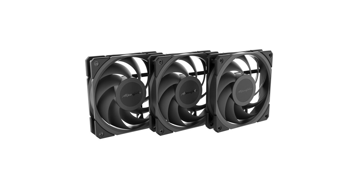 Alpenföhn JetStream, Gehäuselüfter(schwarz, 3er Pack)