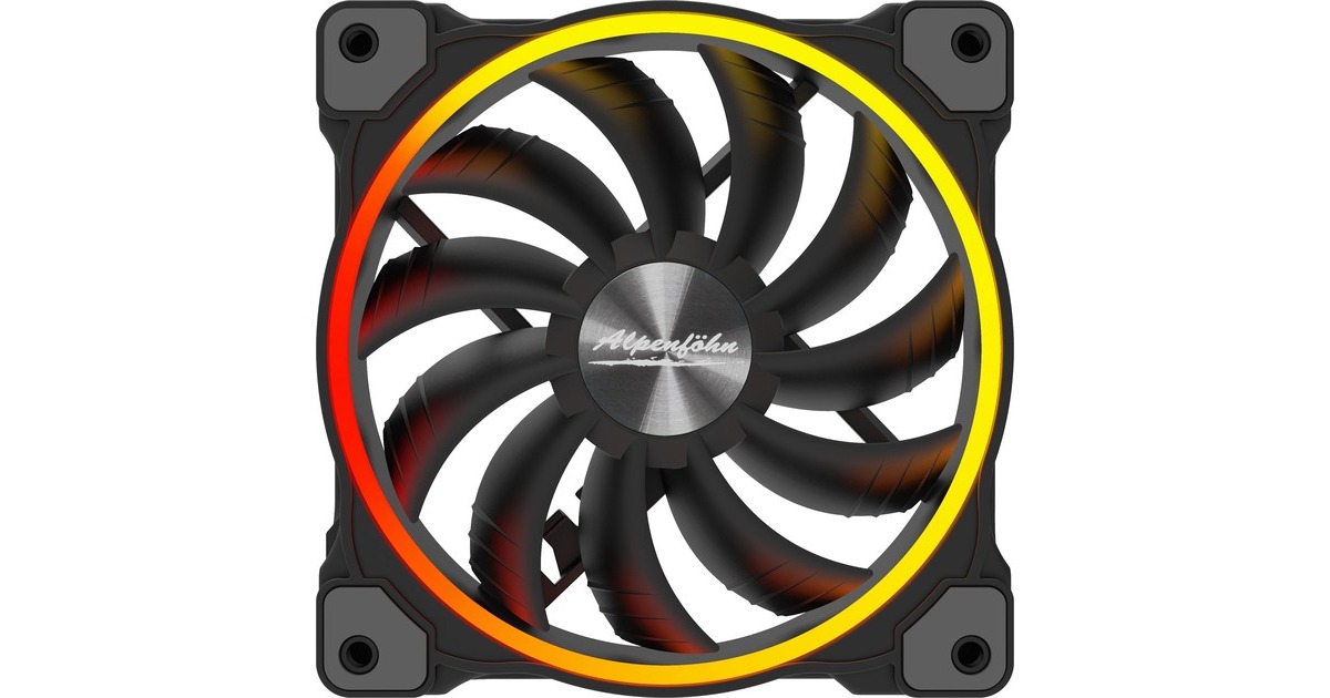 Alpenföhn Wing Boost 3 120x120x25, Gehäuselüfter(schwarz, 3er Set)