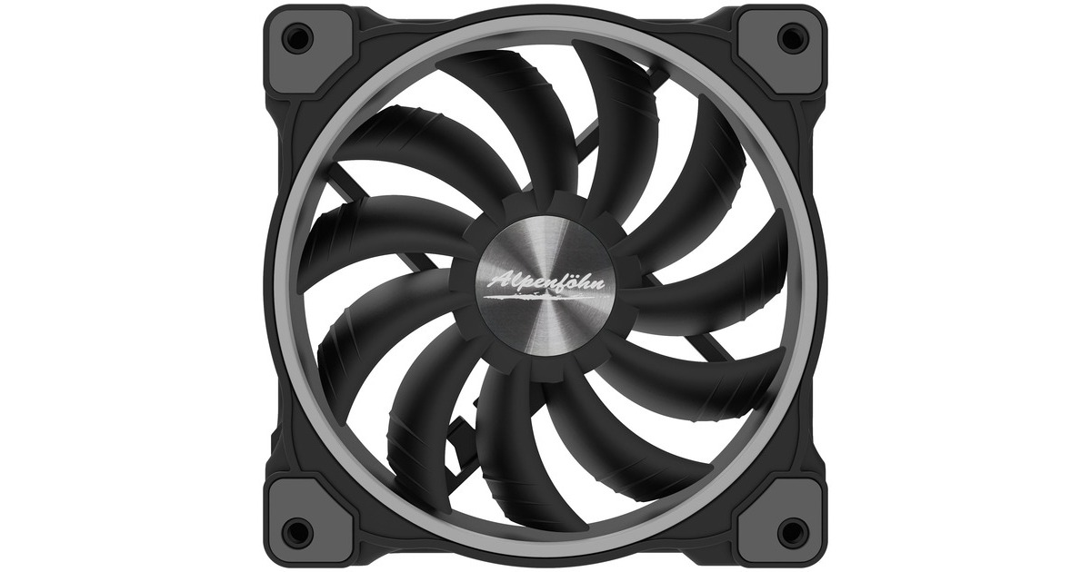Alpenföhn Wing Boost 3 120x120x25, Gehäuselüfter(schwarz, 3er Set)