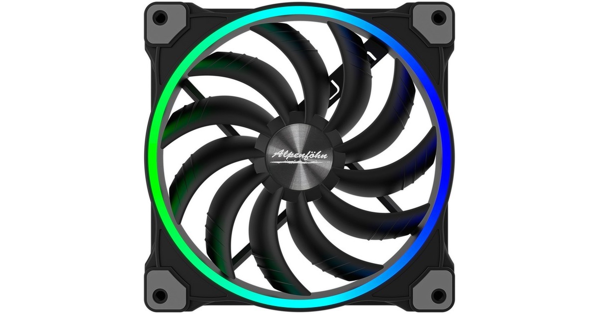 Alpenföhn Wing Boost 3 ARGB 140x140x25, Gehäuselüfter(schwarz, Einzellüfter)