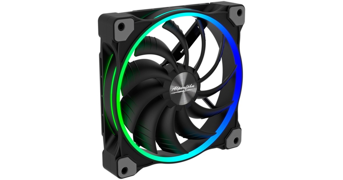 Alpenföhn Wing Boost 3 ARGB 140x140x25, Gehäuselüfter(schwarz, Einzellüfter)