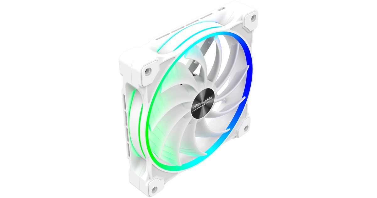 Alpenföhn Wing Boost 3 ARGB White Edition 140x140x25, Gehäuselüfter(weiß, 3er Pack, inkl. Fernbedienung, RF-Empfänger, RGB Splitter, PWM-Splitter)