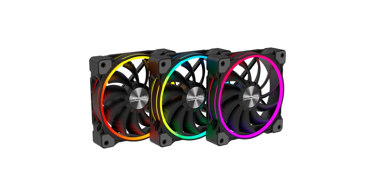 Alpenföhn Wing Boost 3 High Speed 120x120x25, Gehäuselüfter(schwarz, 3er Set)