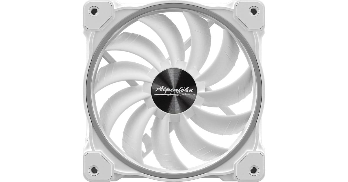 Alpenföhn Wing Boost 3 High Speed 120x120x25, Gehäuselüfter(weiß, 3er Set)