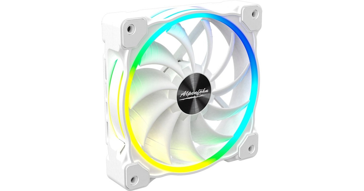 Alpenföhn Wing Boost 3 High Speed 120x120x25, Gehäuselüfter(weiß, Einzellüfter)