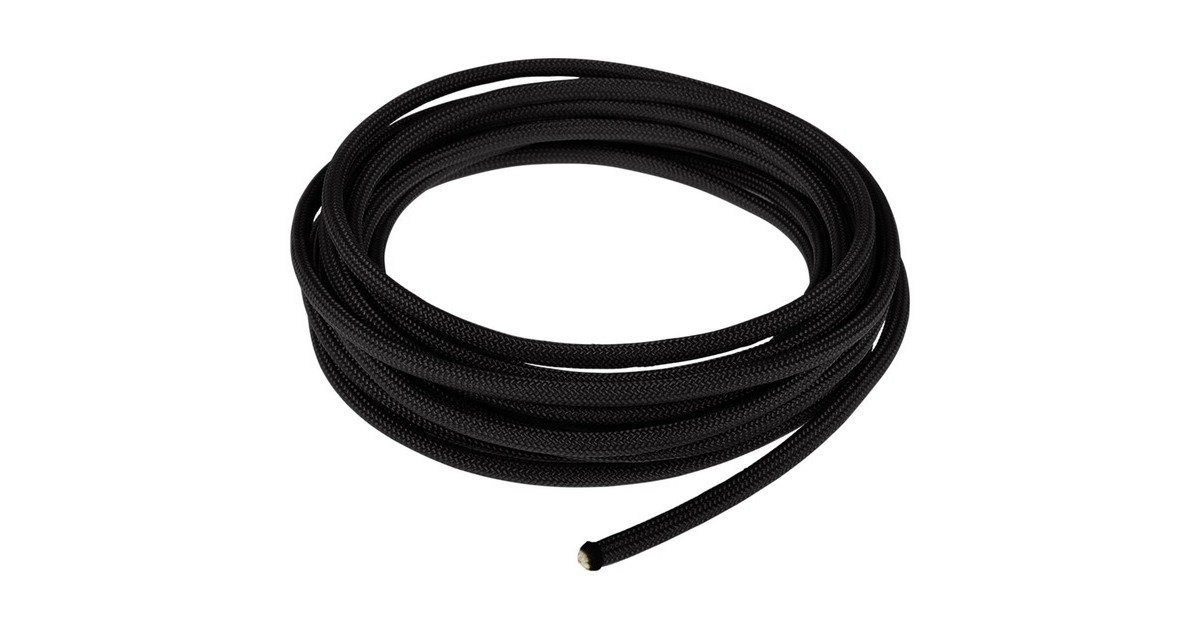 Alphacool AlphaCord Sleeve 4mm - 3,3 Meter, Schutzhülle(schwarz, Paracord 550 Typ 3) Alphacool AlphaCord Sleeve 4mm - 3,3 Meter, Schutzhülle(schwarz, Paracord 550 Typ 3)
