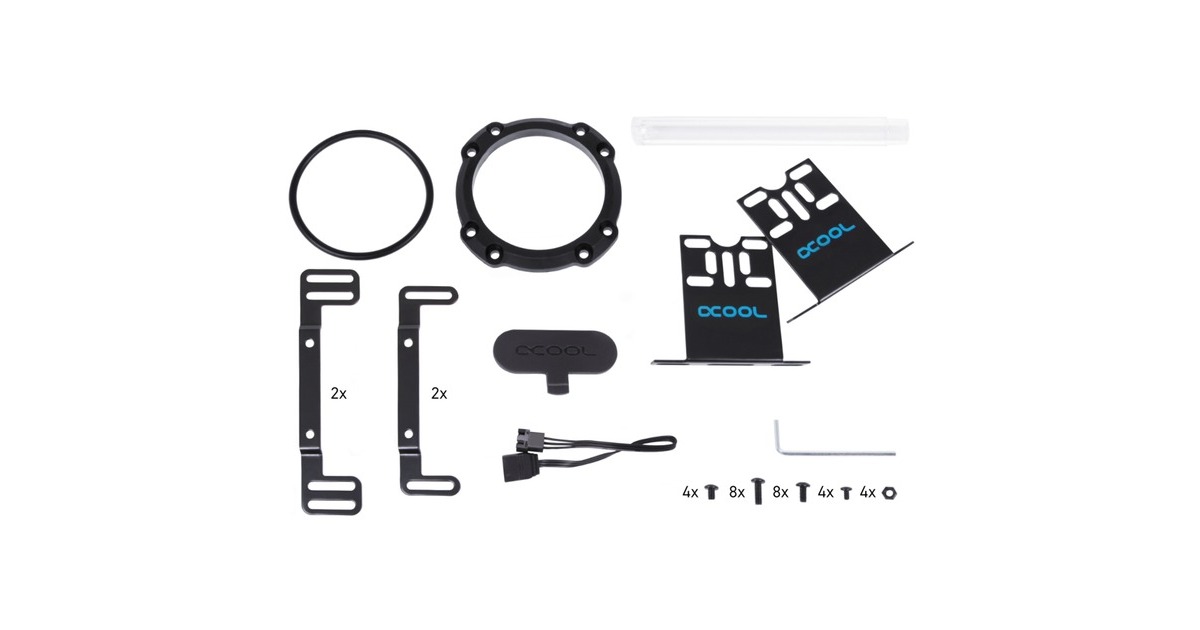 Alphacool Alphacool Core 200 Aurora Ausgleichsbehälter D5/VPP Acetal/A(schwarz)