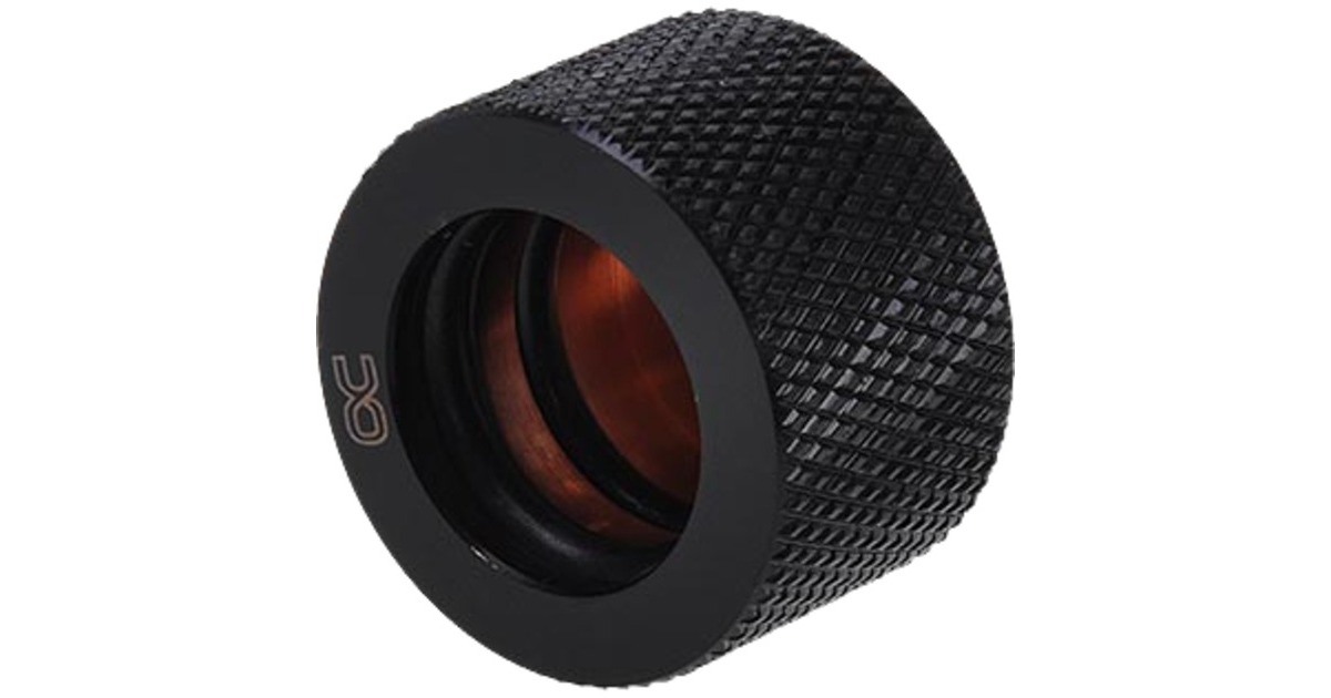 Alphacool Anschraubtülle HardTube, Verbindung(schwarz, G1/4")
