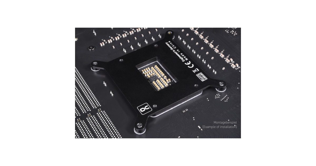 Alphacool Apex Backplate XPX/Eisbaer LGA 1700, Einbau-Kit(schwarz)