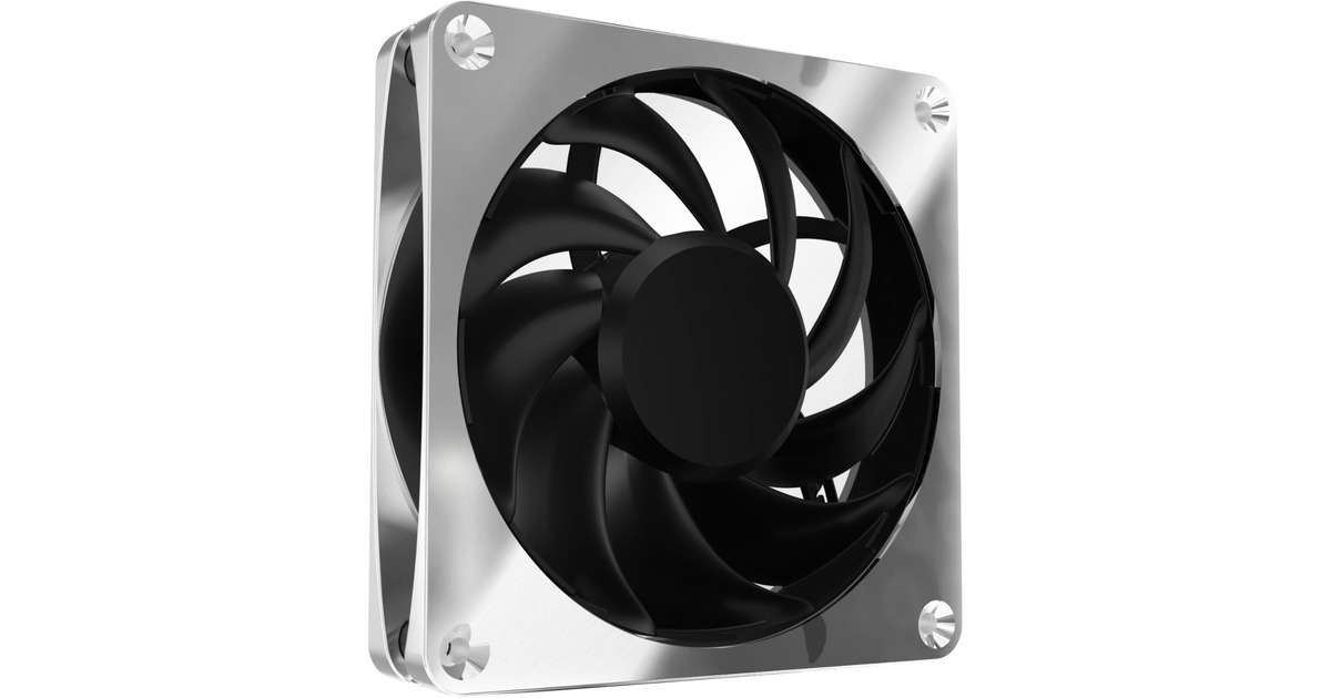 Alphacool Apex Stealth Metal 120mm Lüfter 2000rpm, Gehäuselüfter(chrom)