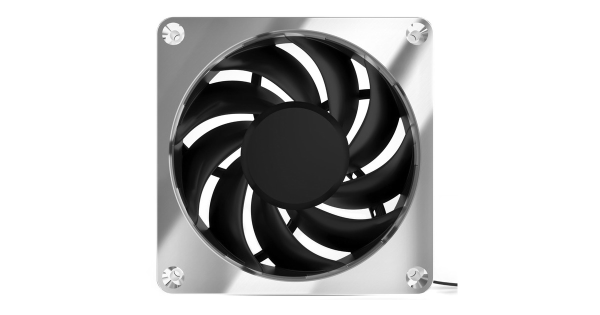 Alphacool Apex Stealth Metal 120mm Lüfter 2000rpm, Gehäuselüfter(chrom)