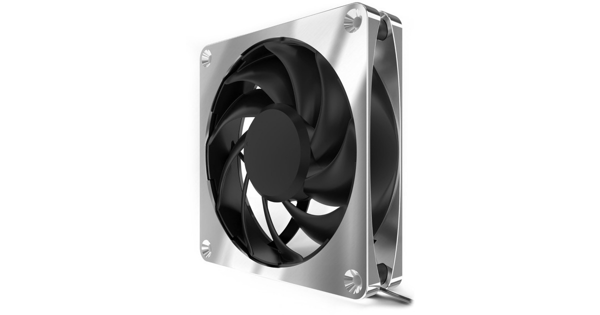 Alphacool Apex Stealth Metal 120mm Lüfter 2000rpm, Gehäuselüfter(chrom)