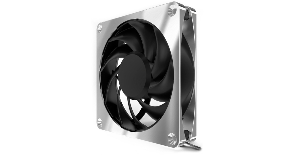 Alphacool Apex Stealth Metal Power 120mm Lüfter 3000rpm, Gehäuselüfter(silber/schwarz)