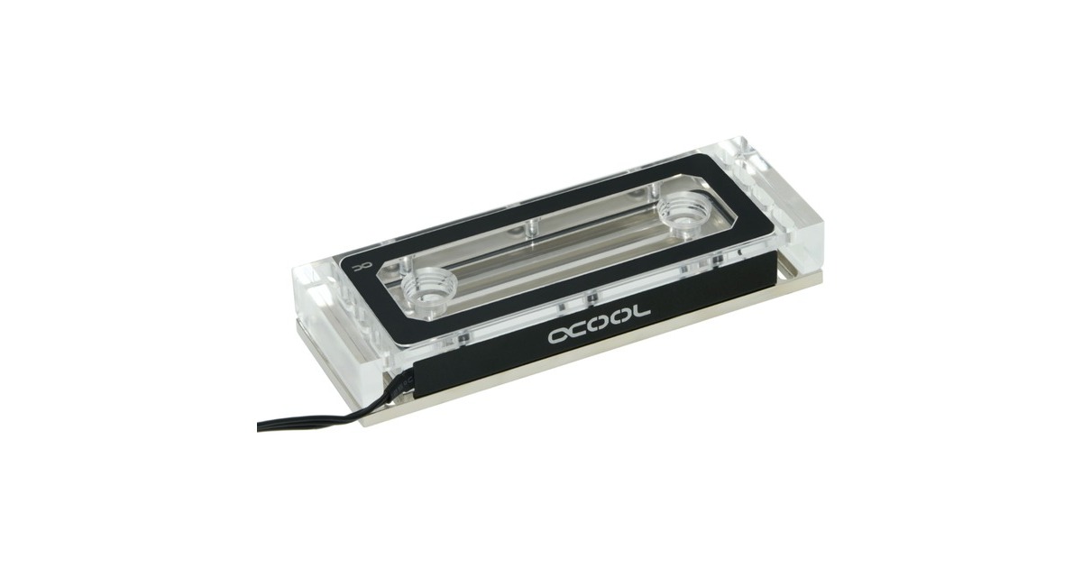 Alphacool Aurora Acryl X4 D-RAM Wasserkühler, Wasserkühlung(transparent)