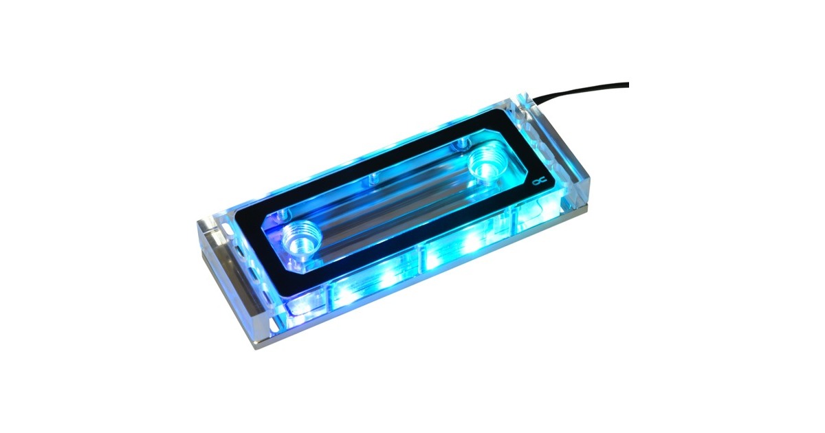 Alphacool Aurora Acryl X4 D-RAM Wasserkühler, Wasserkühlung(transparent)