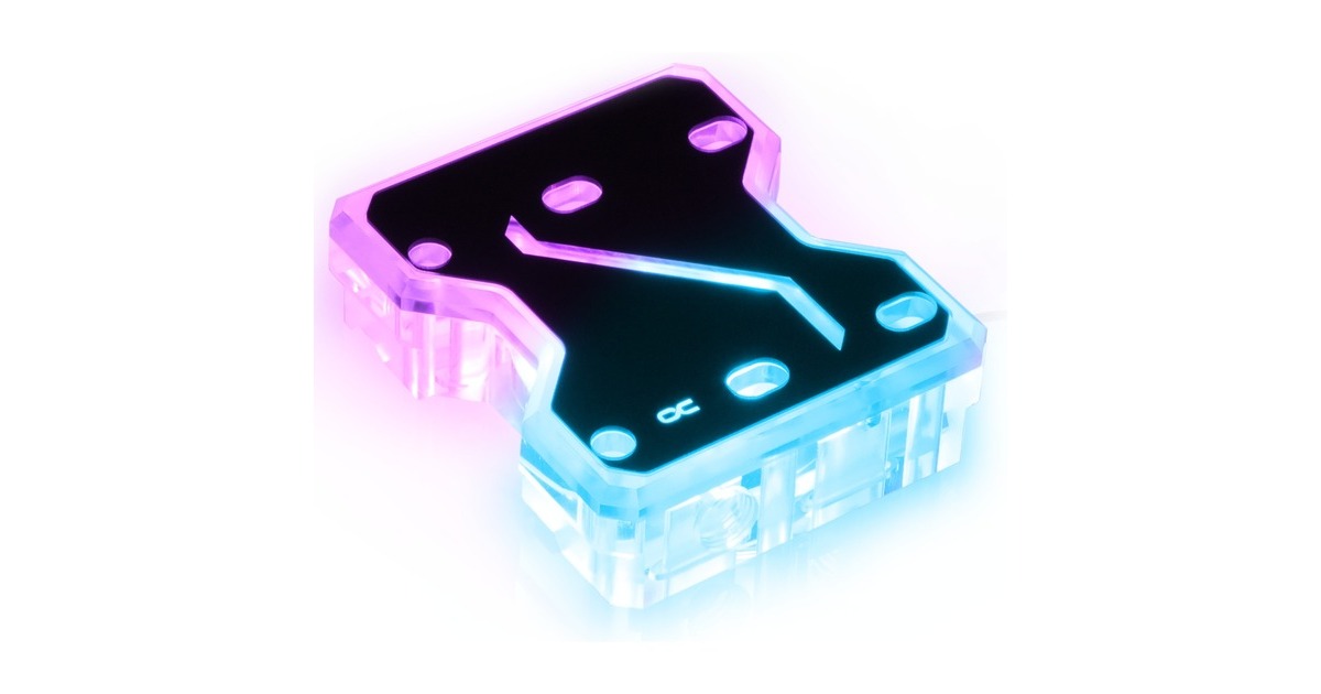 Alphacool Aurora GPX SLI Connector Dual X3 - Acryl - Digital RGB, Verbindung(transparent)