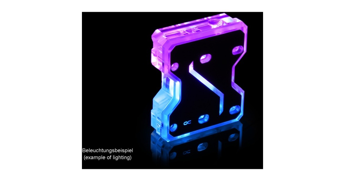 Alphacool Aurora GPX SLI Connector Dual X3 - Acryl - Digital RGB, Verbindung(transparent)