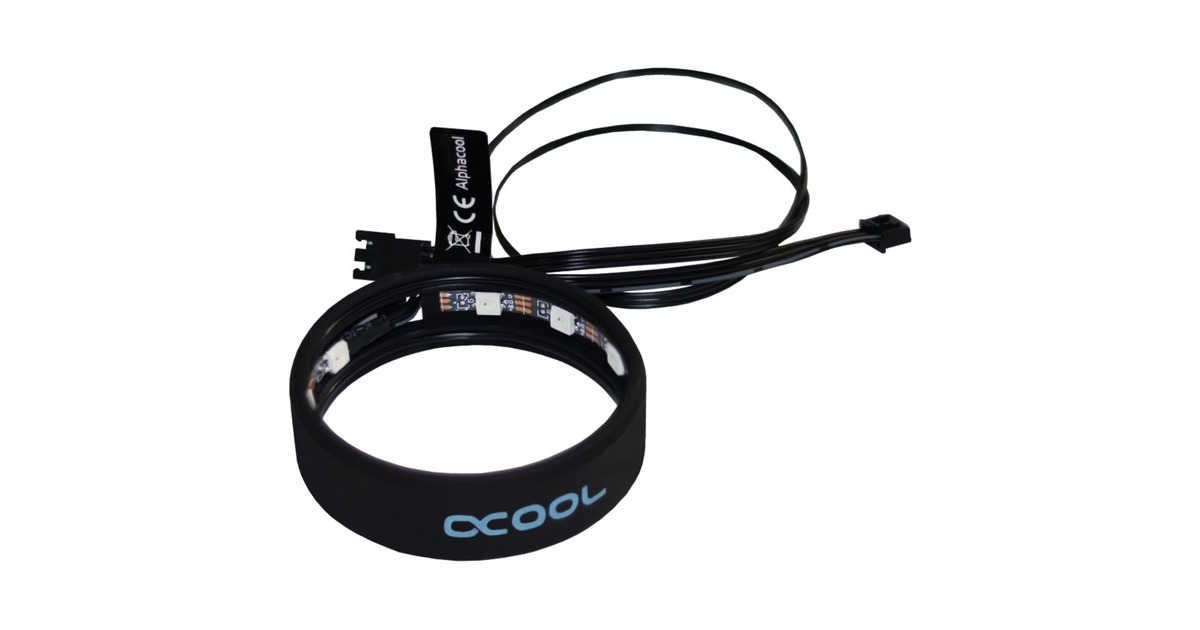 Alphacool Aurora LED Ring 60mm - Digital RGB, LED-Streifen(schwarz)