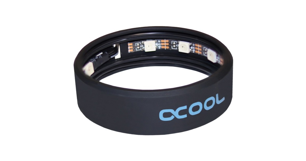 Alphacool Aurora LED Ring 60mm - Digital RGB, LED-Streifen(schwarz)