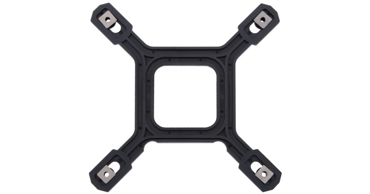 Alphacool Backplate mit Schrauben LGA 115x/1200/1700, Einbau-Kit(schwarz)